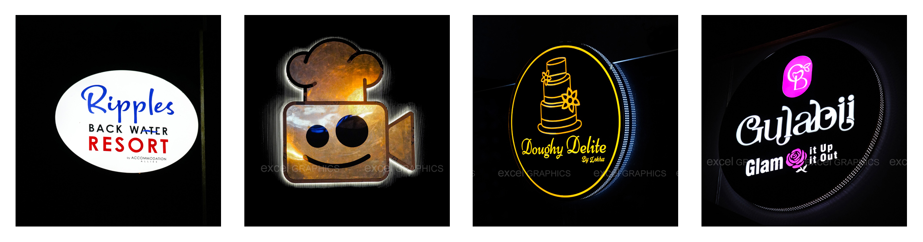 Led Sign Boards By Excel Graphics Kollam